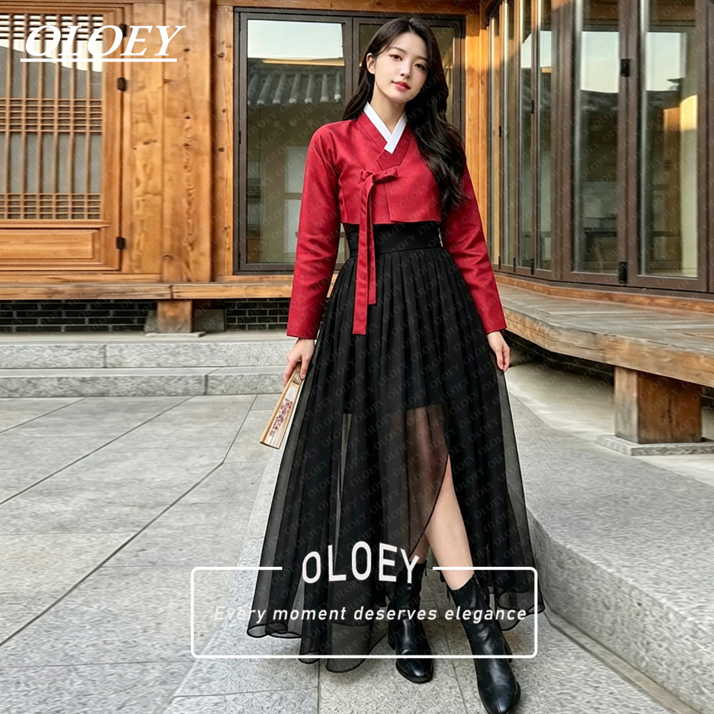 Hanbok Modern Set - OLOEY Nowoczesny krótki zestaw hanboków na