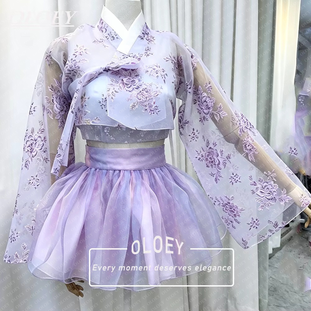 Hanbok Modern Set - OLOEY Vintage 2026 Krótki Hanbok 3-częściowy