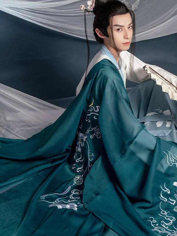 Hanbok Modern Set - Chiński Nowoczesny Strój Hanfu Męski Tradycyjny
