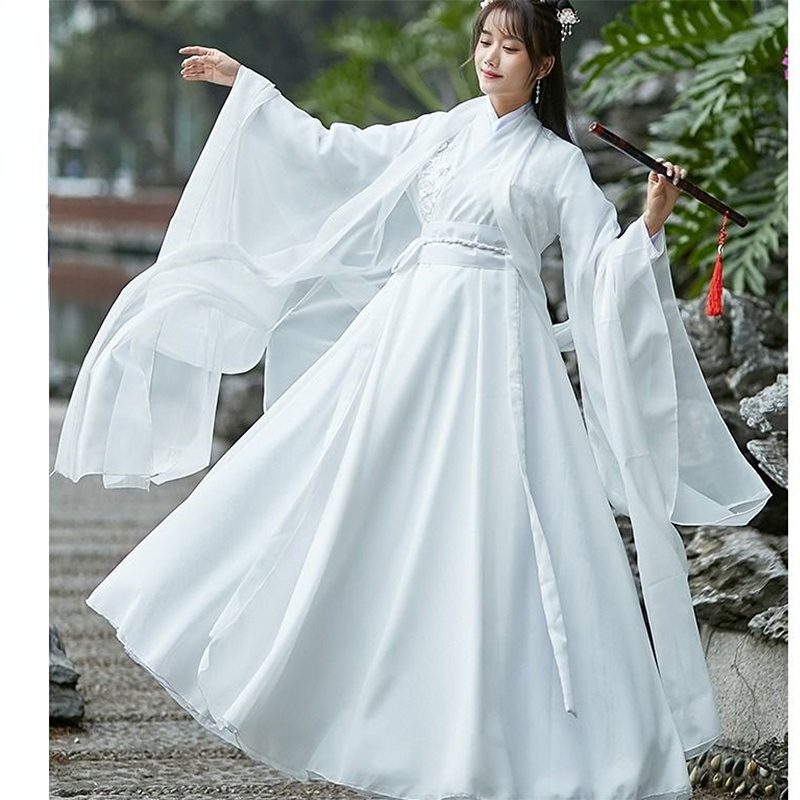 Hanbok Modern Set - Nowoczesna kobieta Hanfu chińska tradycyjna sukienka