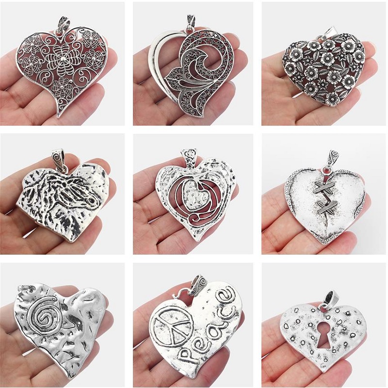 Ethnic Fashion Accessories - 3 sztuk/zestaw etniczne rzeźbione kwiaty złamane
