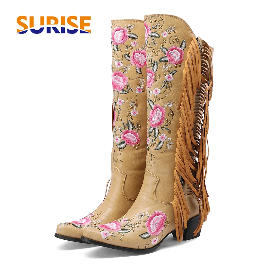 The Ethnic Fashion - Moda Haft Kwiat Zachodnie buty do