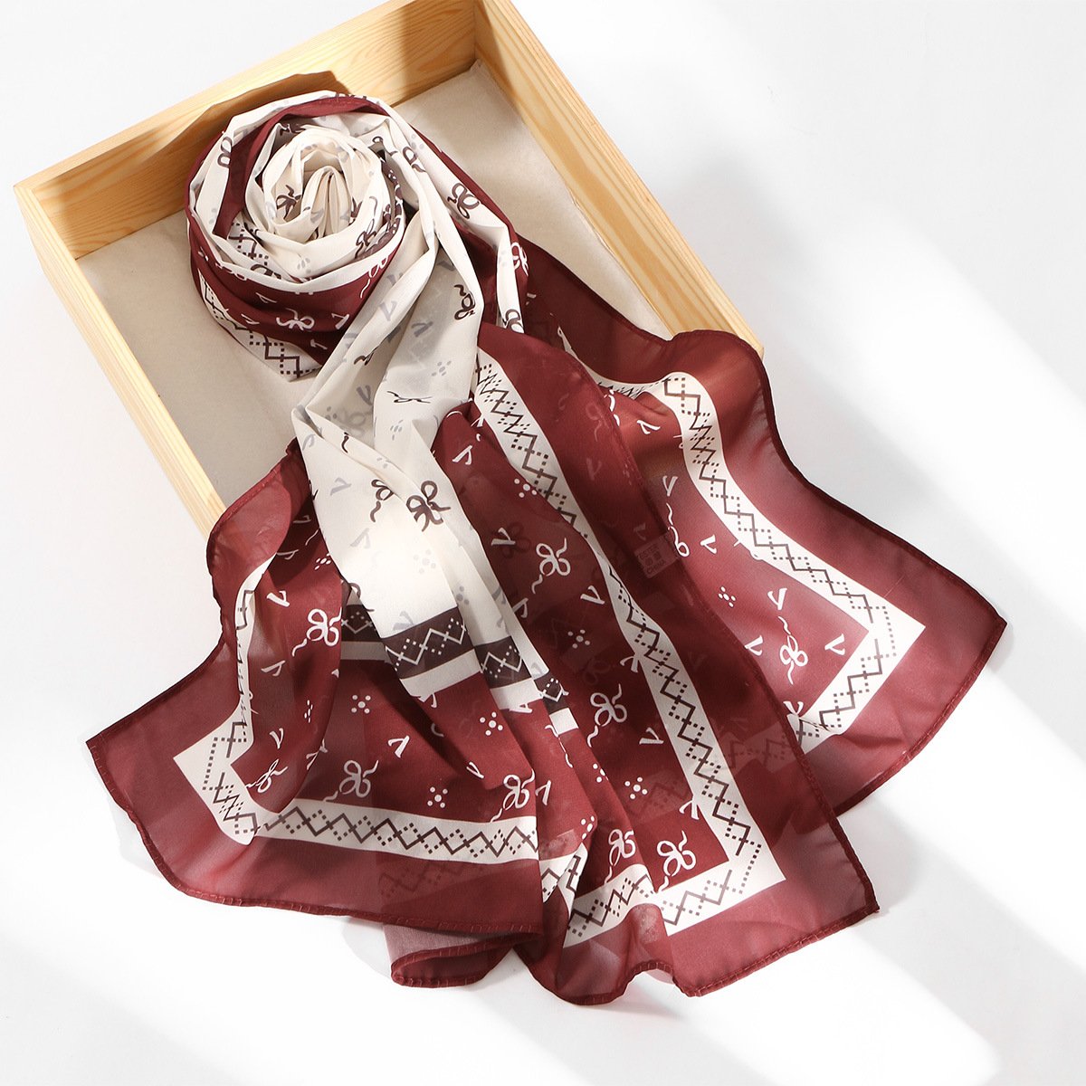Ethnic Fashion Sale - Nowa Gorąca Wyprzedaż Cyfrowo Drukowana Szyfonowa