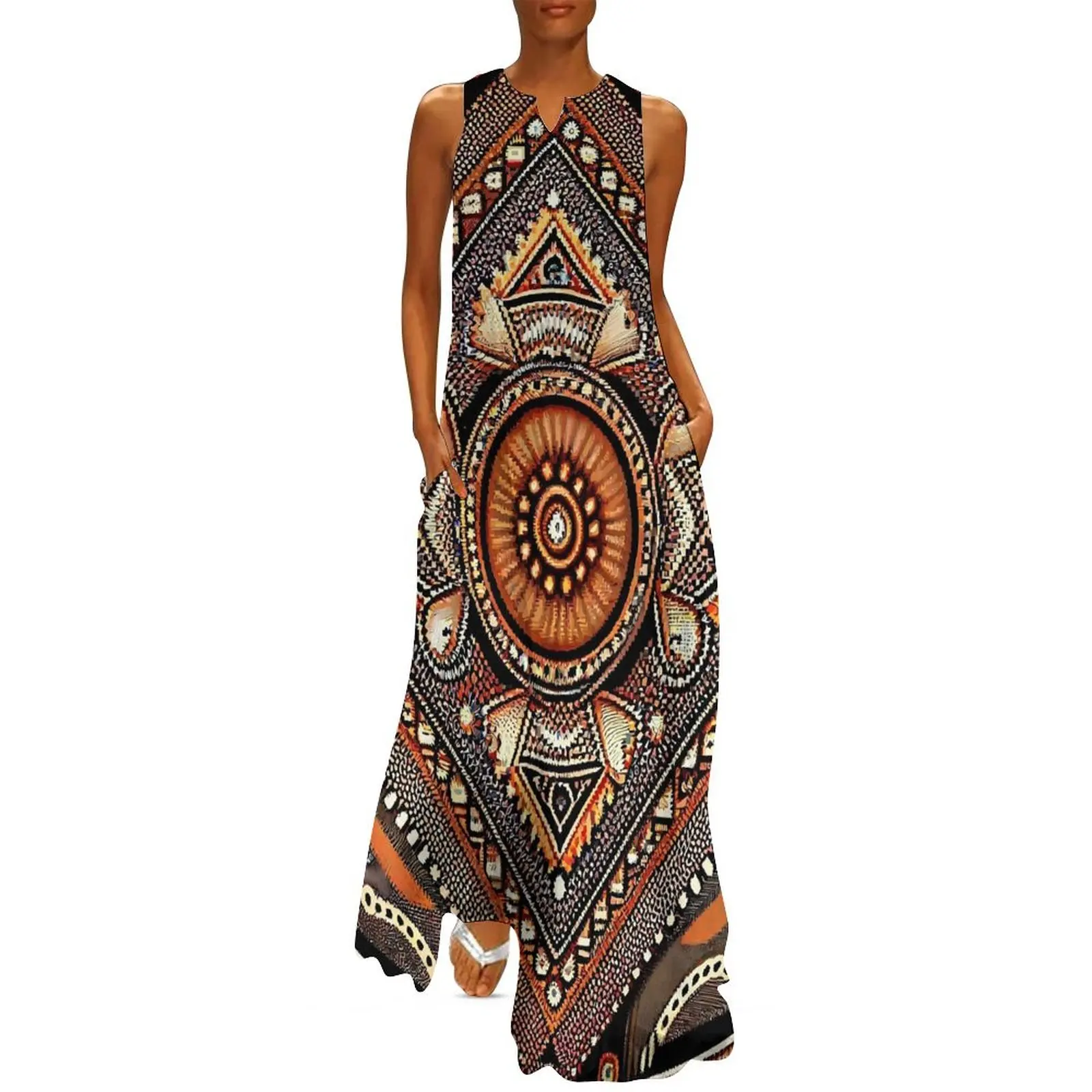 Vintage etniczna długa sukienk – Ethnic Boho Fashion recenzja i cena