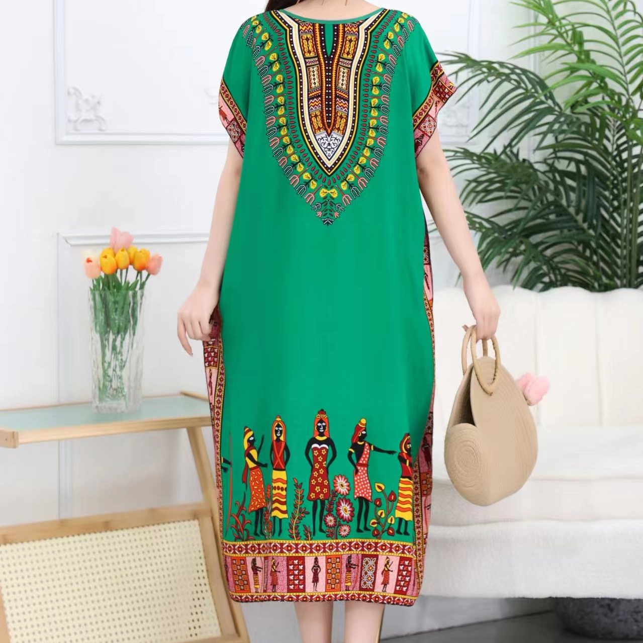 Casual Elegant Bohemian Printe – Ethnic Boho Fashion recenzja i cena