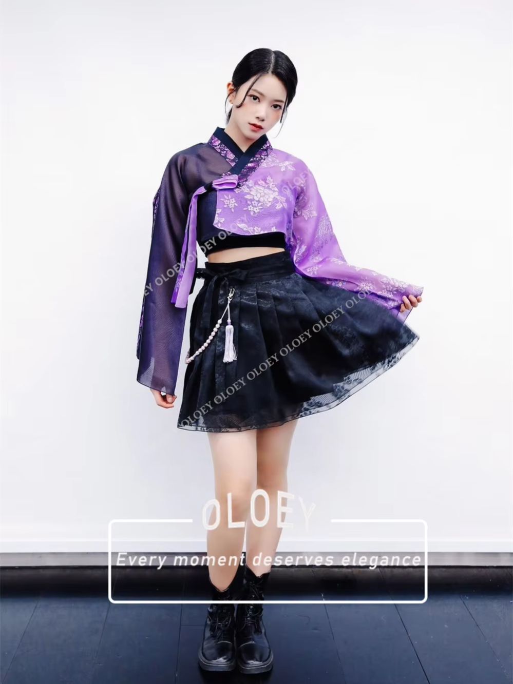 OLOEY Vintage Czarno-Fioletowy – Hanbok Modern Set recenzja i cena