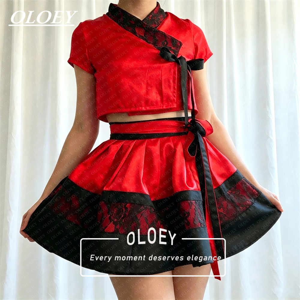 OLOEY Nowoczesny Czarno-Czerwo – Hanbok Modern Set recenzja i cena