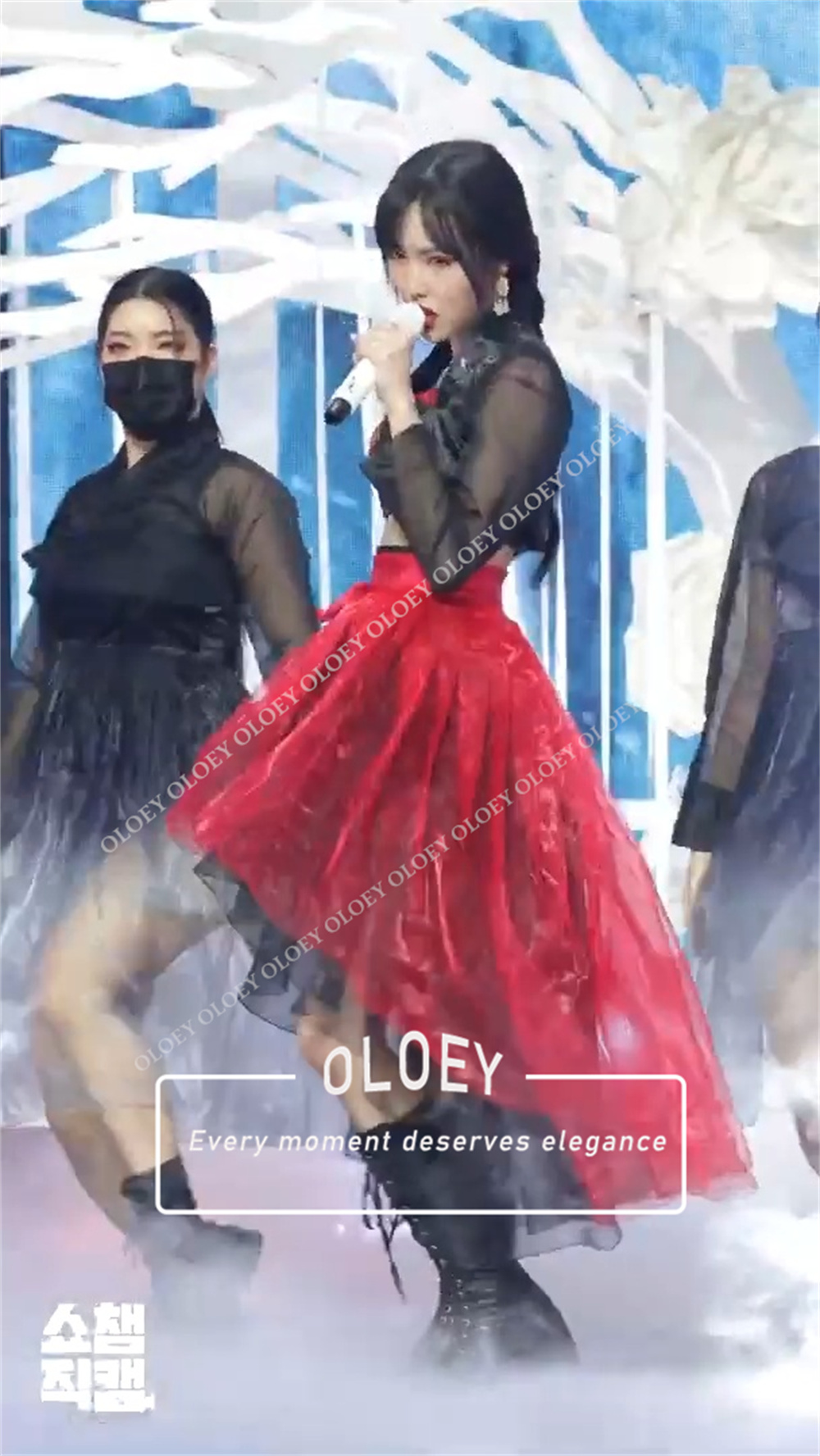 OLOEY Nowoczesny Czerwono-Czar – Hanbok Modern Set recenzja i cena