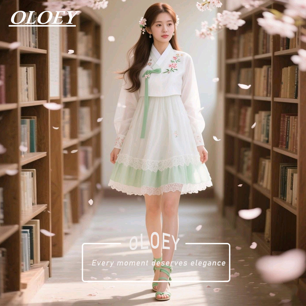 OLOEY Nowoczesny Zielony/Kremo – Hanbok Modern Set recenzja i cena